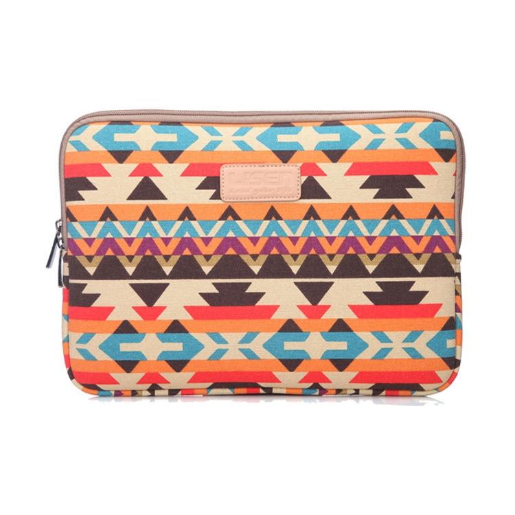 13 Inch Lingge Laptop Liner Bag - Pattern Design - Rose Red Pattern Geometry