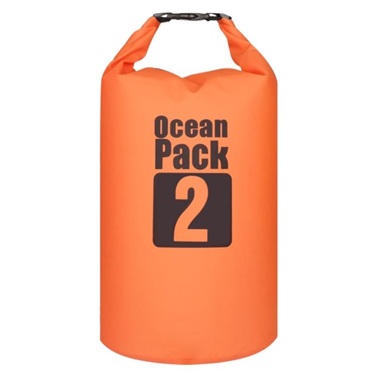 Waterproof Outdoor Dry Bag 2L Pvc Barrel Bag For Ultimate Protection - Orange