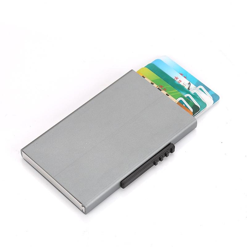 Aluminum Rfid Blocking Credit Card Holder - Silver