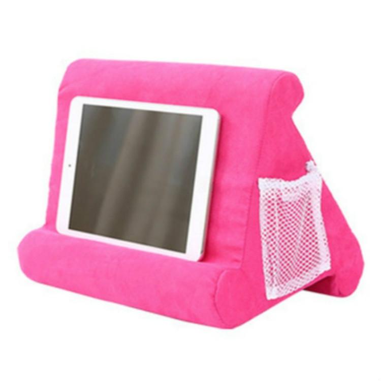 Versatile Laptop Rest Cushion with Cooling Pad - Rose Red