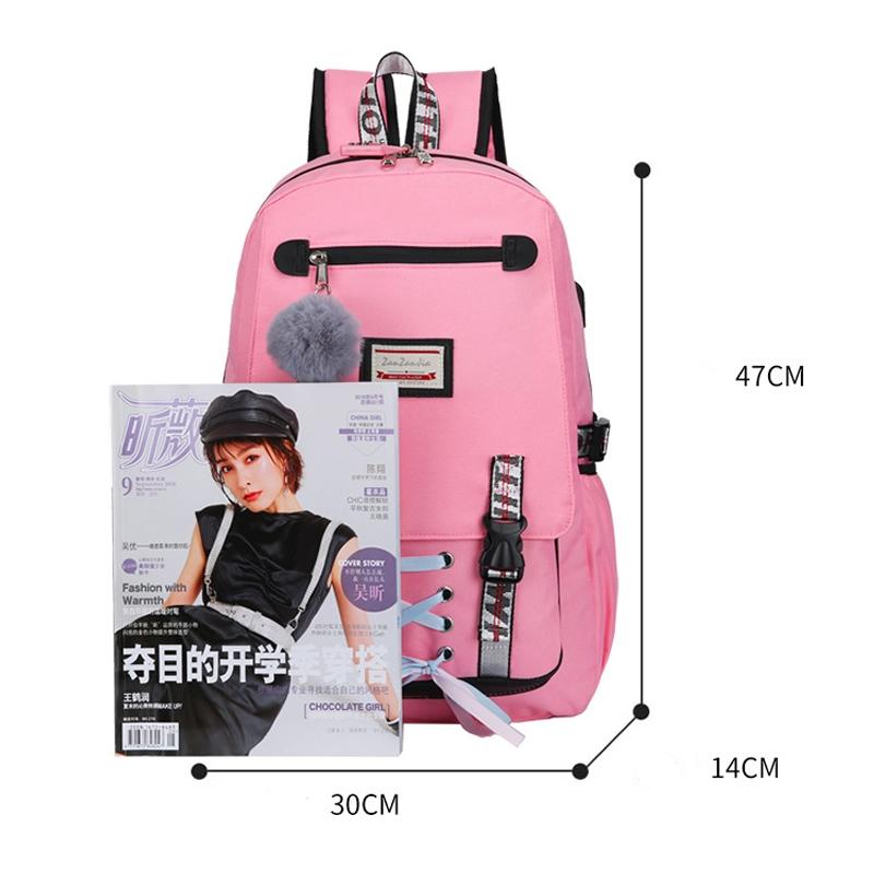 Anti-theft Usb Backpack for Sports and Leisure - Yellow