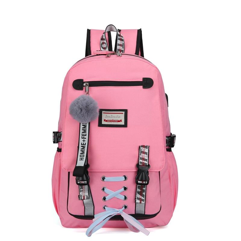 Anti-theft Usb Backpack for Sports and Leisure - Yellow