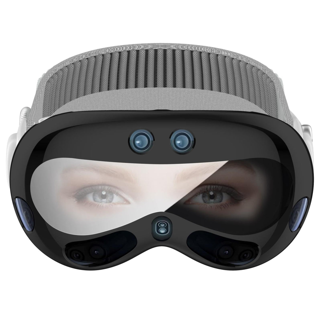 Vr Case for Apple Vision Pro - Electroplated Tpu - Transparent