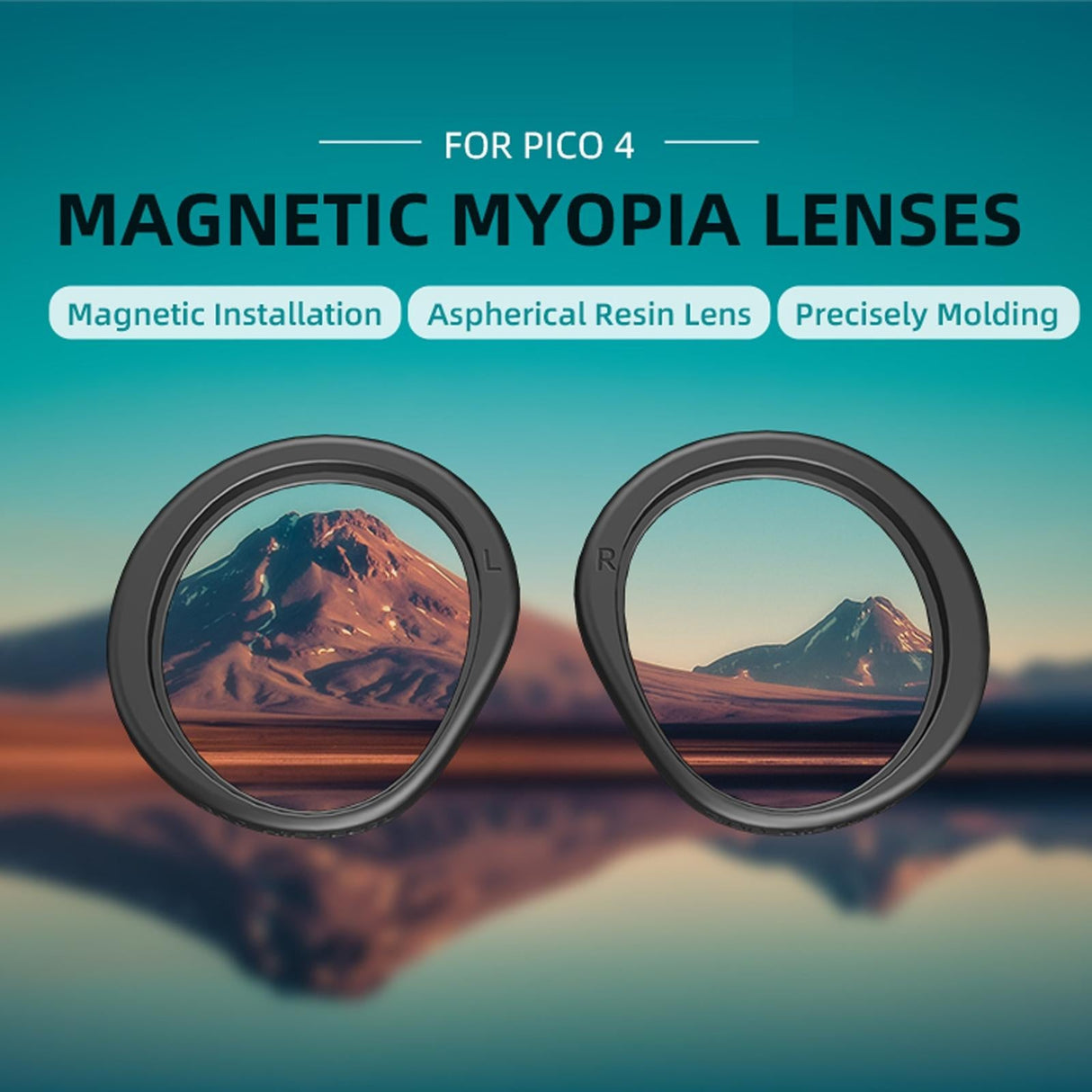 Vr Glasses Box for Pico 4 Hifylux - Magnetic Myopia - 1 Pair - 300 Degrees A Pair