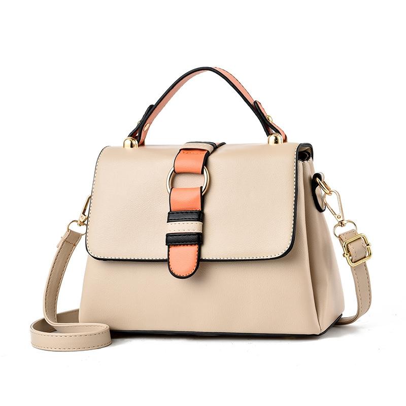 Versatile Small Square Handbag For Women - Rice Gray