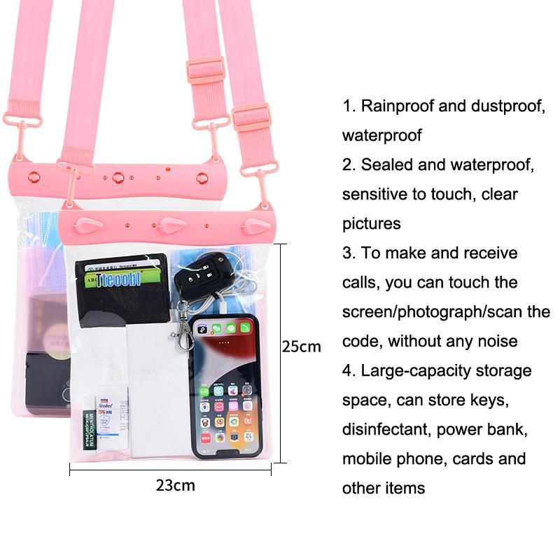 Waterproof Shoulder Messenger Bag For Sundries Phone Compatible - Orange