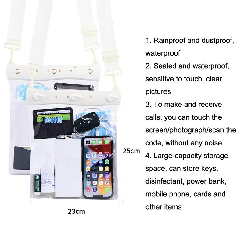Waterproof Shoulder Messenger Bag For Sundries Phone Compatible - Orange