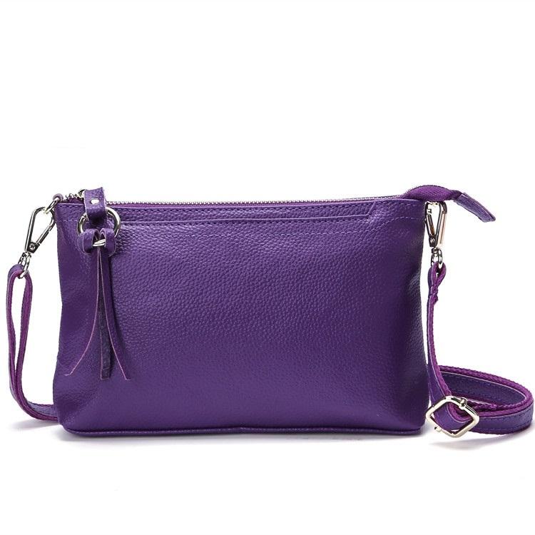 Large Capacity Tassel Shoulder Bag For Women - Deep Purple
