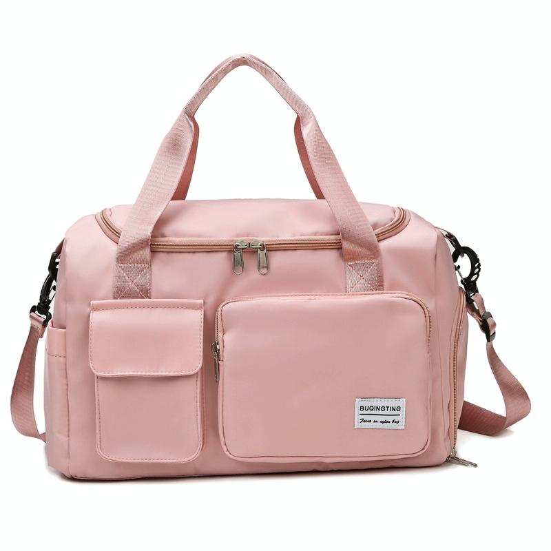 Compact Waterproof Gym Bag for Travel - Size s - Green Pink