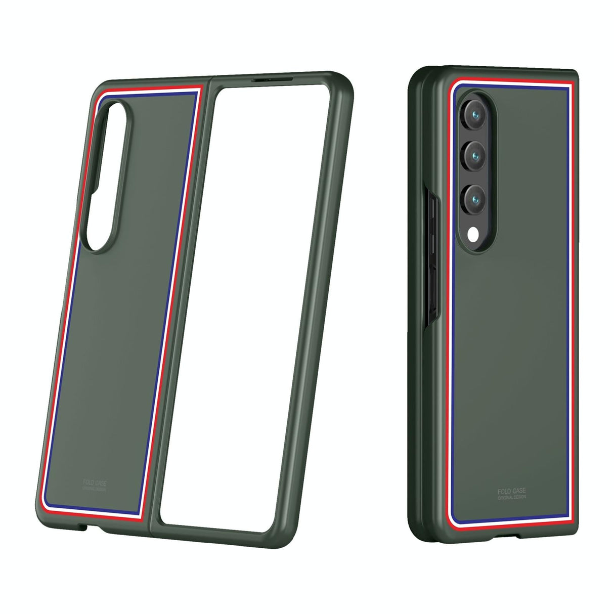 For Samsung Galaxy Z Fold4 5G Frosted Skin Case - Slim & Stylish - Checkered Black