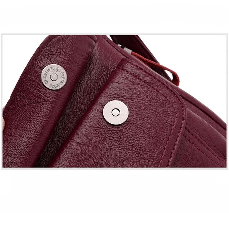 Stylish Leather Shoulder Bag For Summer - Gray