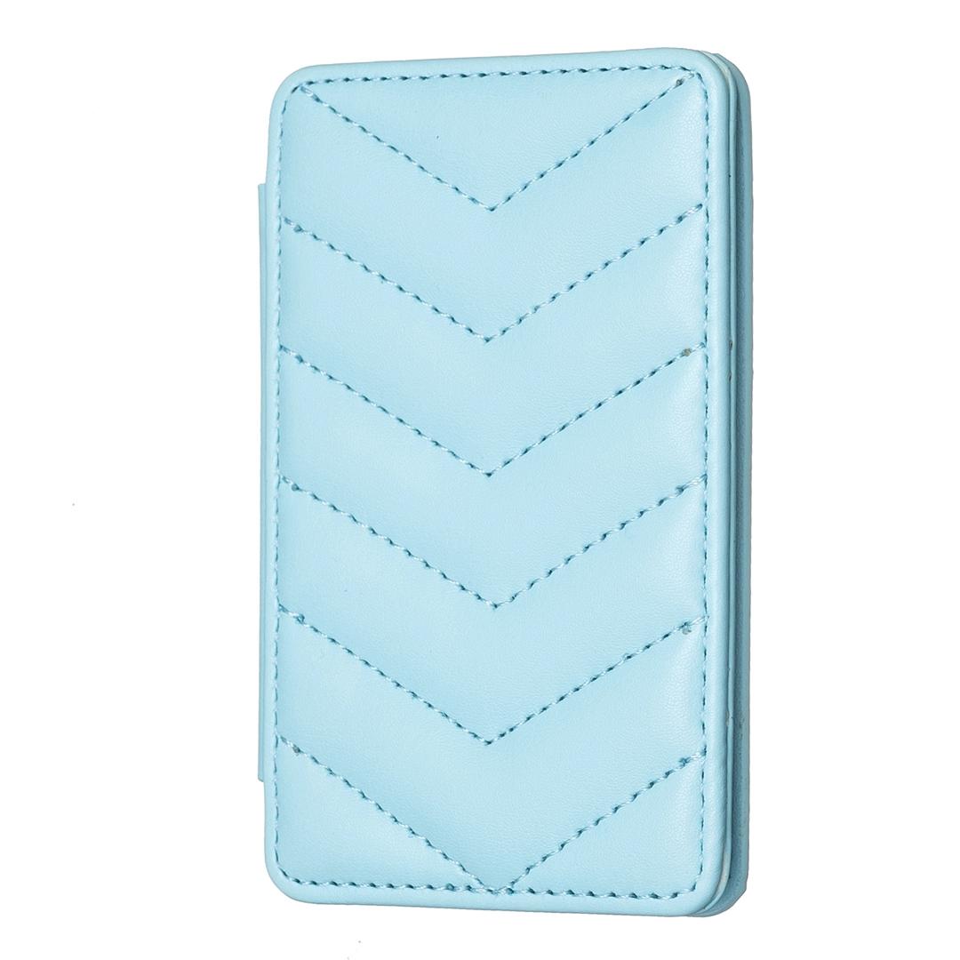 Wave Pattern Card Bag Back Sticker For Mobile Phones - Blue