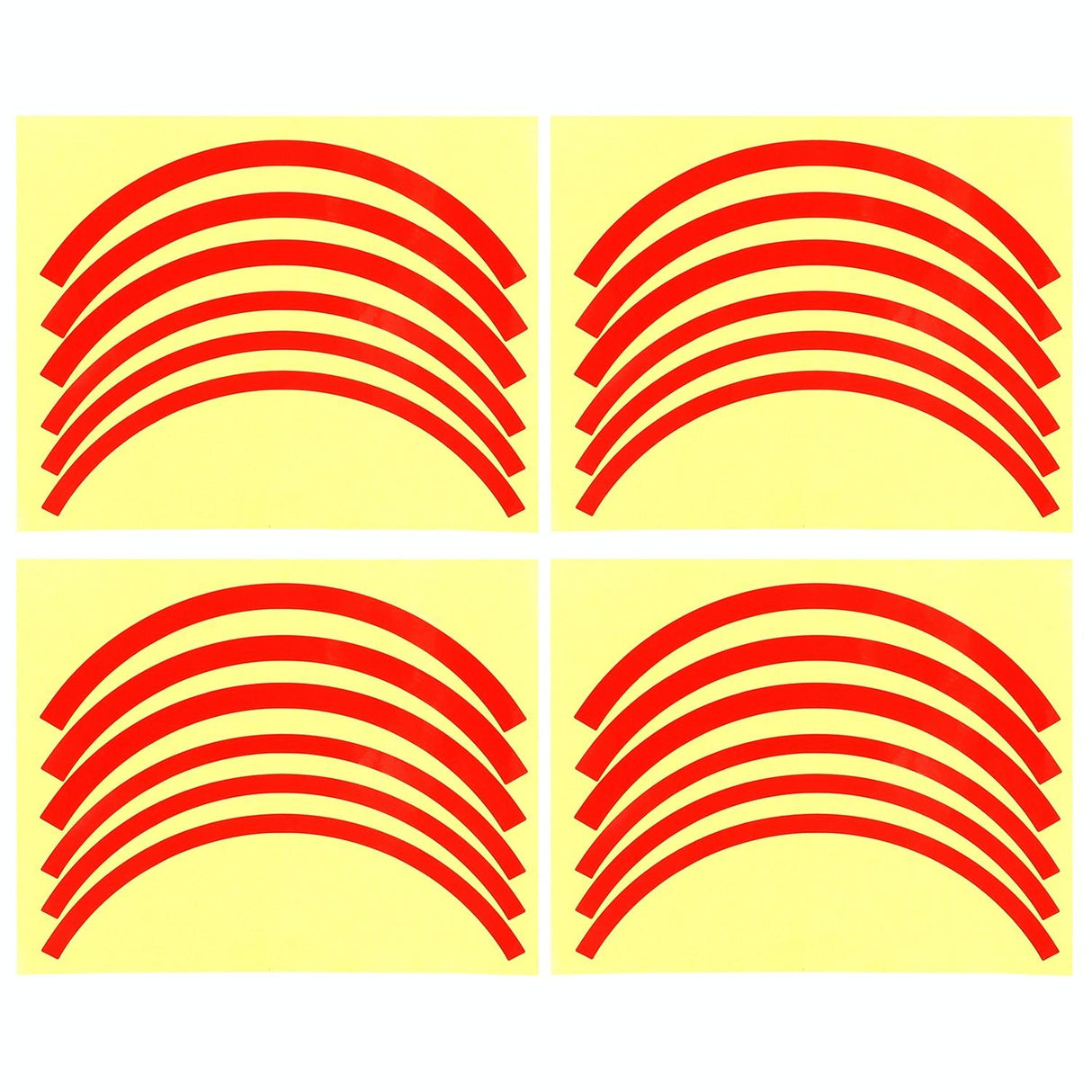 Blue Wheel Hub Sticker Set for Scooter / Bike / Electric Vehicle 2 Pcs - Green