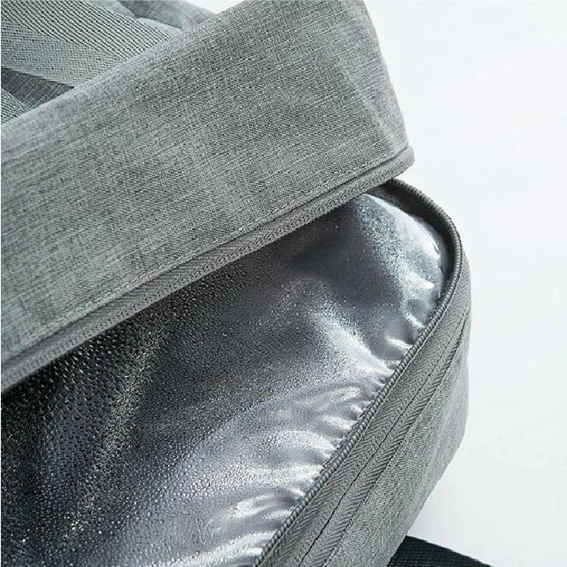 Travel-ready Waterproof Beach Bag with Double Layer Design - Black