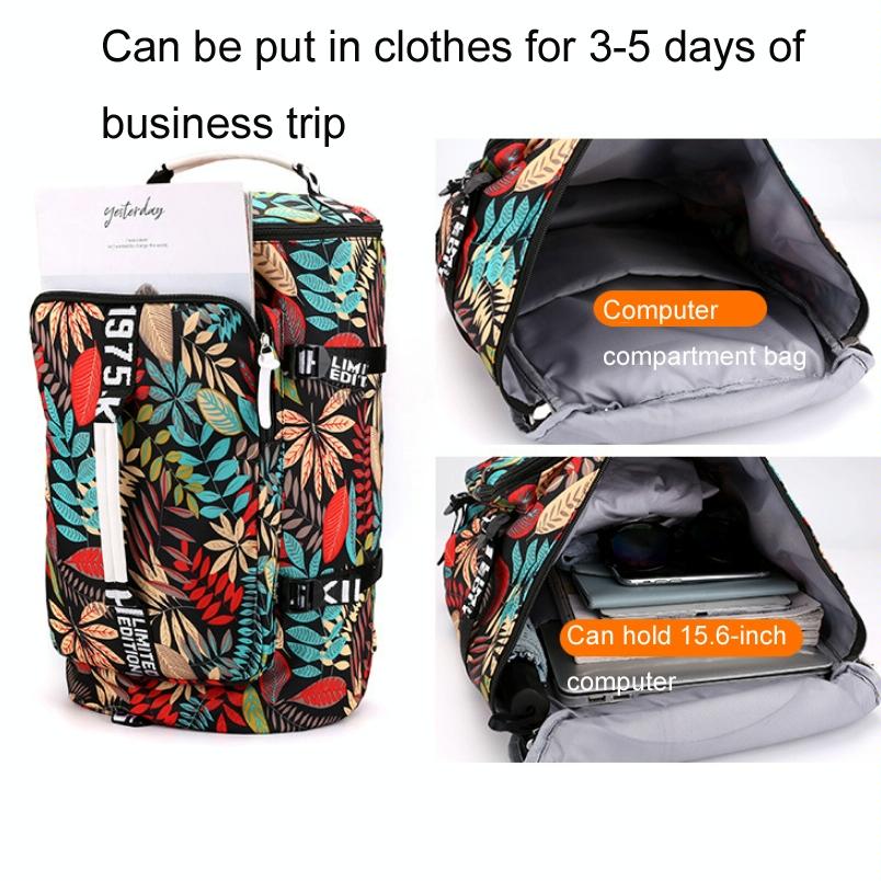 Versatile Travel and Hiking Backpack - 18l - Pink Maple Leaf