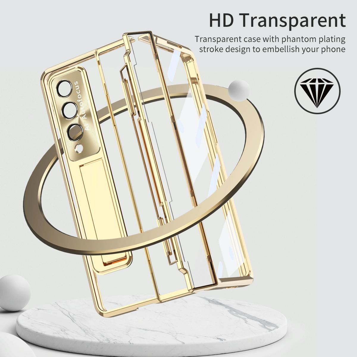 For Samsung Galaxy Z Fold4 5G Phantom Series Folding Case - Blue