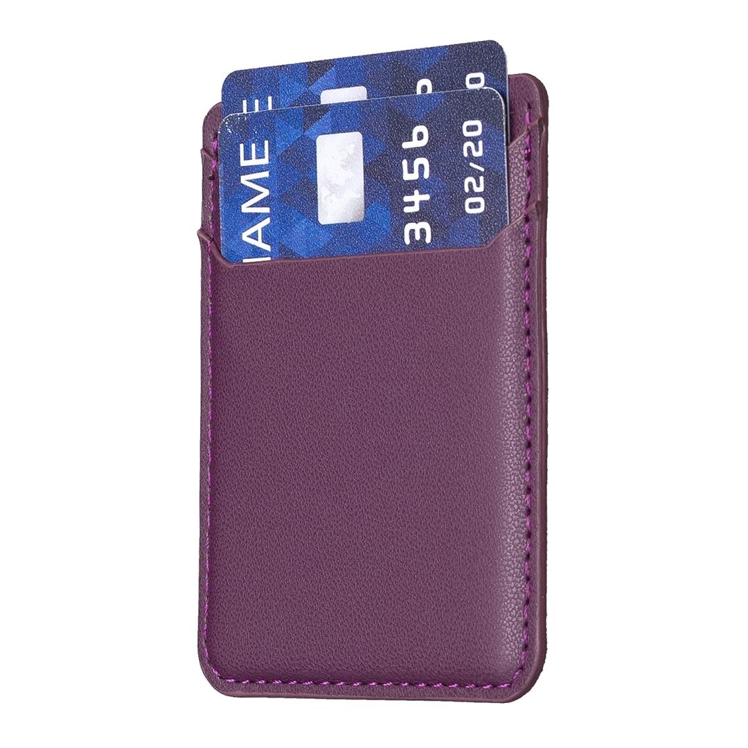 R20 Texture Card Bag Back Sticker For Mobile Phones - Purple