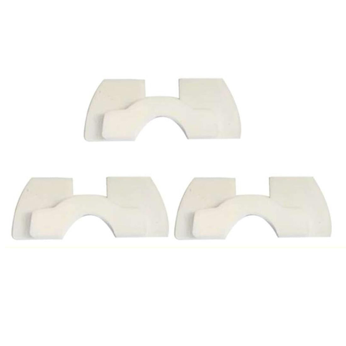 3-piece Shockproof Rubber Dampers for Xiaomi M365 Scooter - Yellow