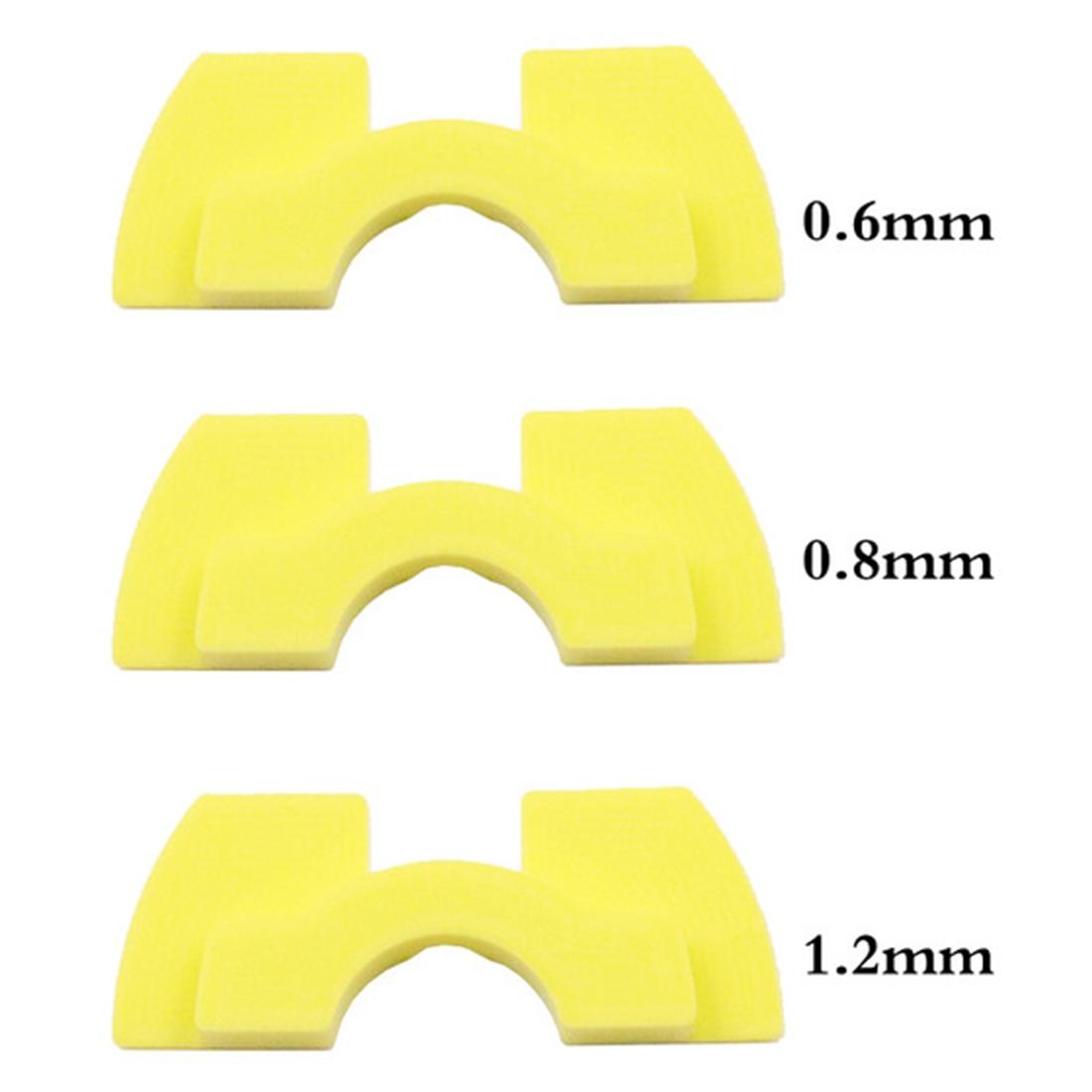 3-piece Shockproof Rubber Dampers for Xiaomi M365 Scooter - Yellow