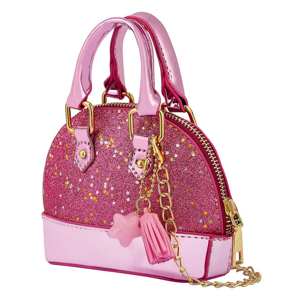 Mini Leather Shoulder Bag For Girls Cute & Compact - Silver