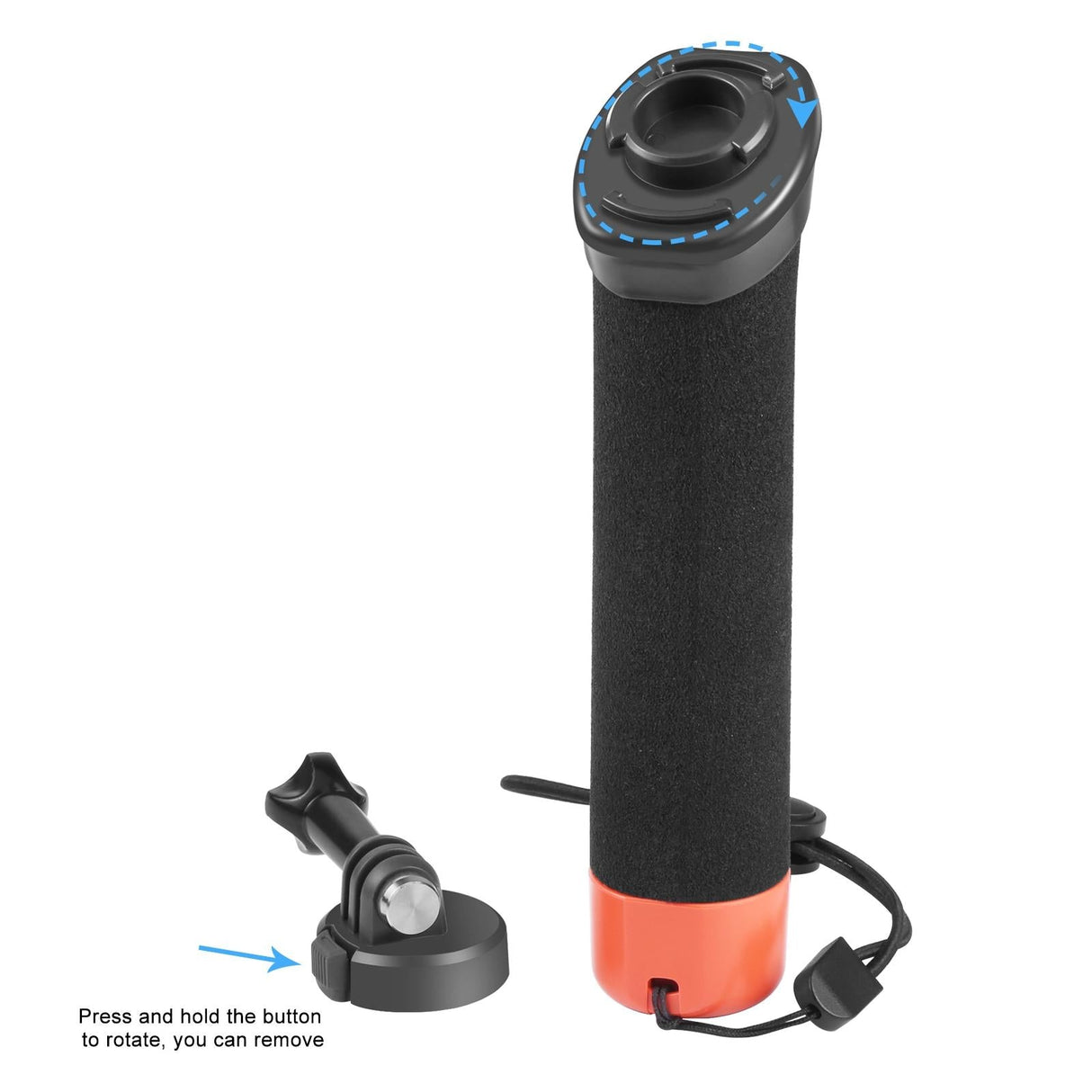 Buoyant Foam Hand Grip with Quick Release for Gopro Hero 12