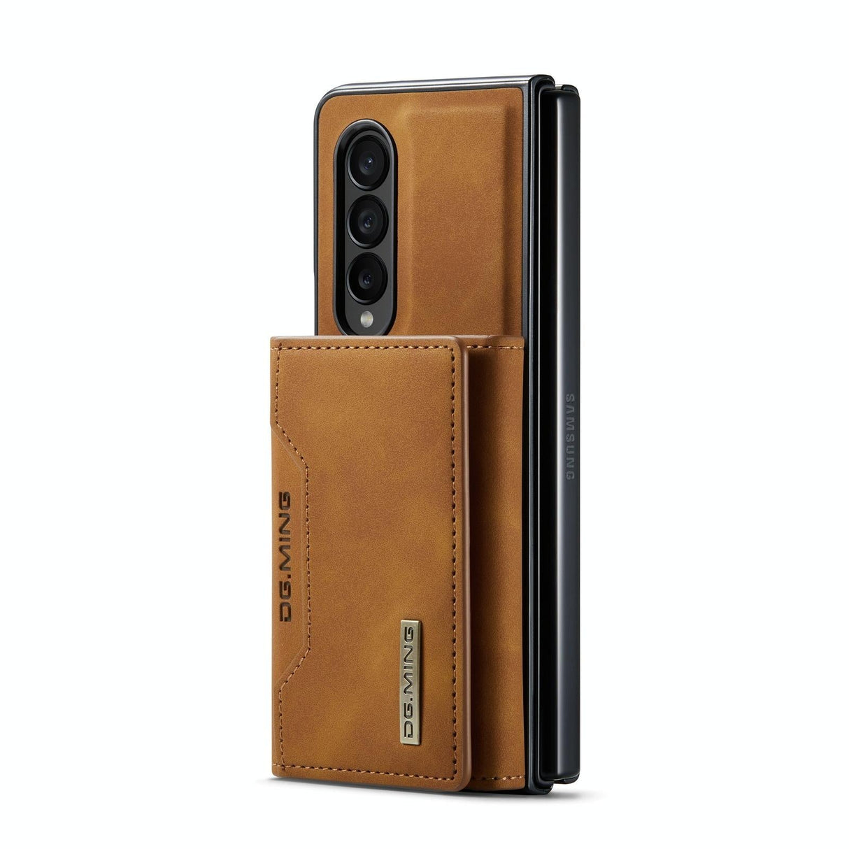 For Samsung Galaxy Z Fold4 5G Multi-Card Phone Case - Fits Dg.Ming M2 Series - Black