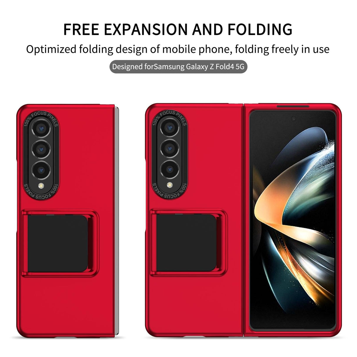 For Samsung Galaxy Z Fold4 5G Foldable 3D Design Phone Case - Green