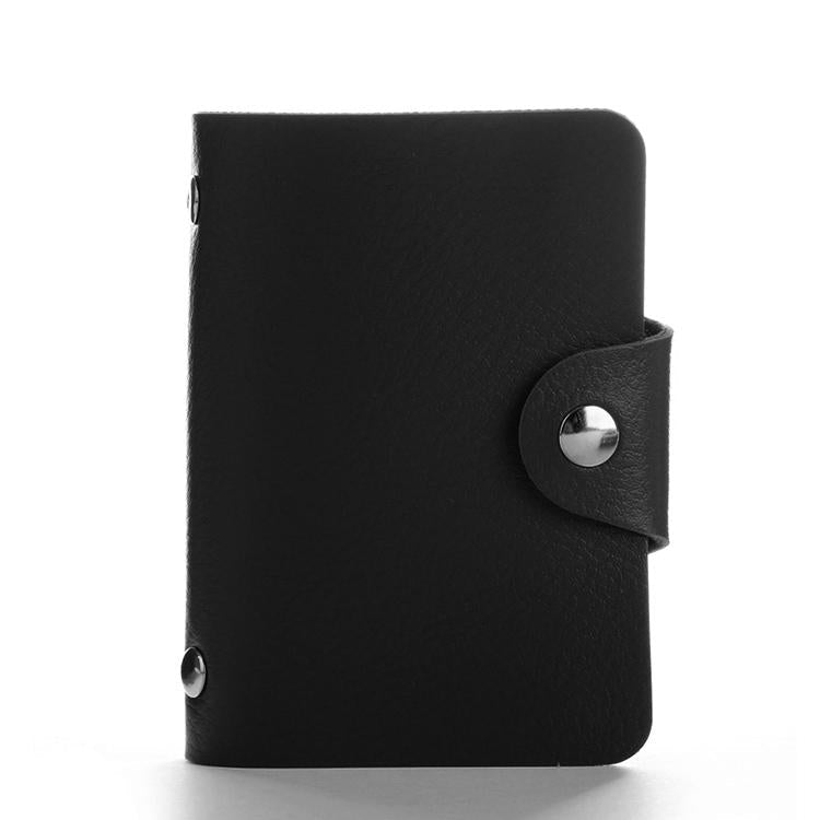 3 Pcs Upgraded Card Bag Transparent Business Card Holder With 12 Slots - Black