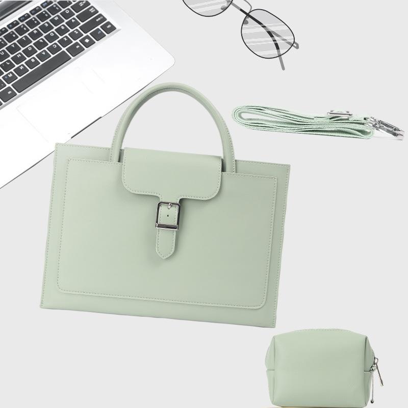 15-inch Waterproof Laptop Bag with Power Pack - Portable - Mint Green