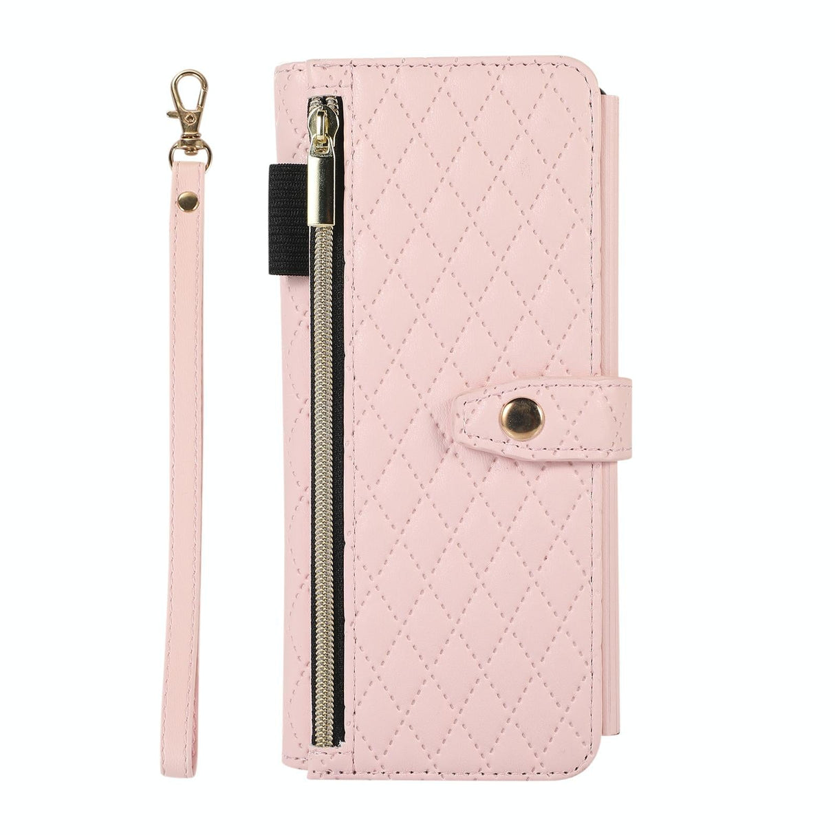 For Samsung Galaxy Z Fold4 5G Foldable Diamond Lattice Phone Case - Pink