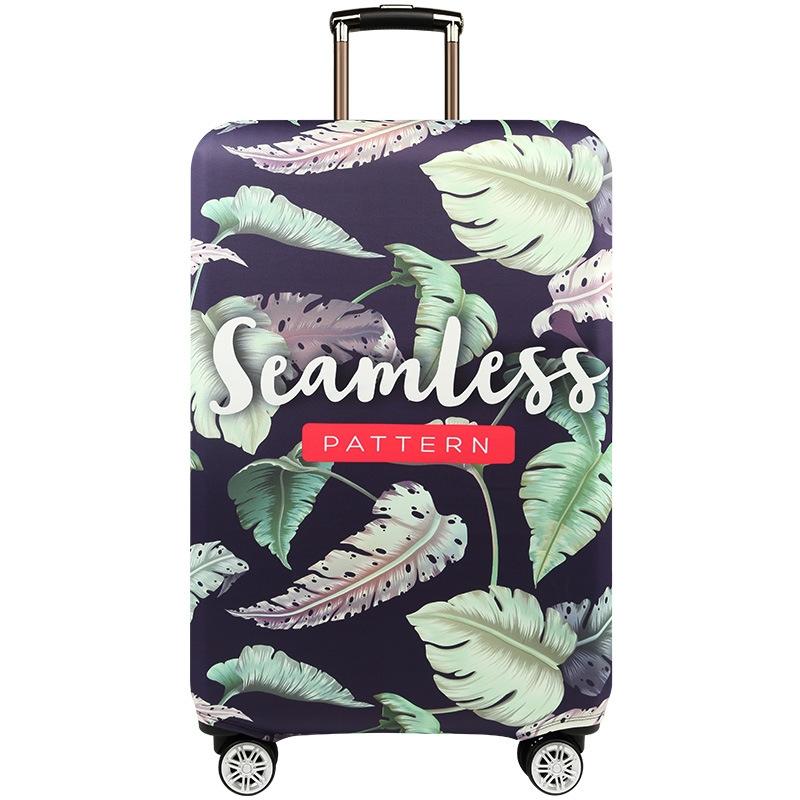 Stretchy Luggage Dust Cover - Durable & Protective - Size l - Banana Leaf Purple - Xl
