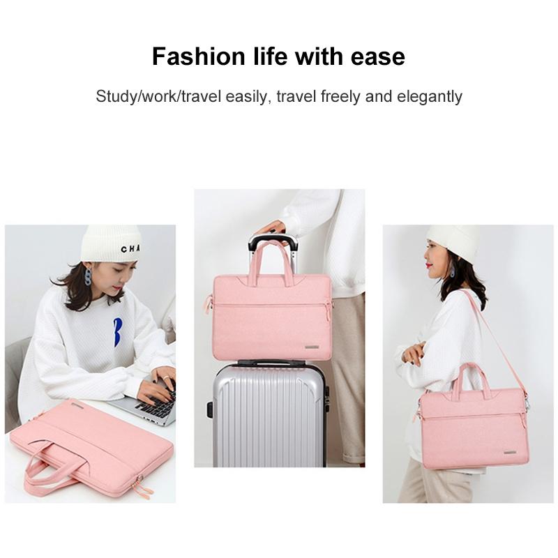 16.1 Inch Inner Bag with Shoulder Strap for Handbag or Laptop - Dark Grey
