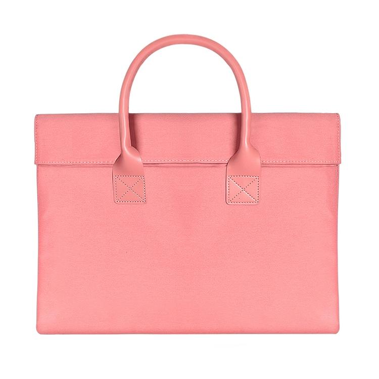 Universal 15.4 Soft Handle Laptop Bag for Macbook Samsung Sony Dell Alienware Chuwi Asus Hp - Portable & Wearable - Pink