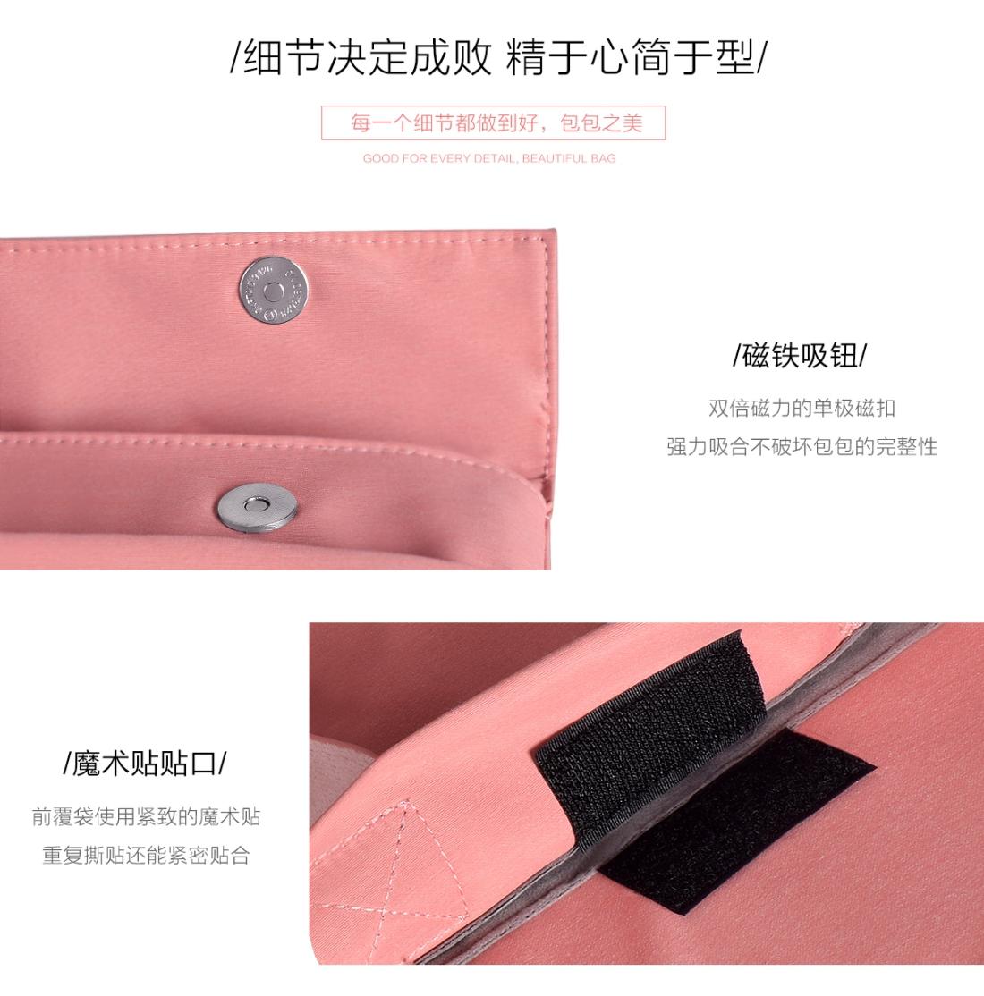 Universal 15.4 Soft Handle Laptop Bag for Macbook Samsung Sony Dell Alienware Chuwi Asus Hp - Portable & Wearable - Pink