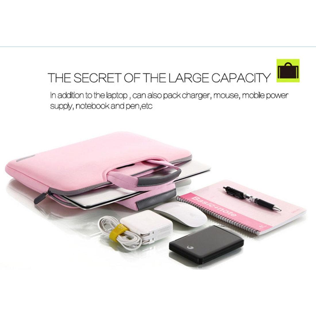 Portable Air Permeable Handheld Laptop Sleeve - 15.6 Inch - 41.5x30.0x3.5cm - Pink