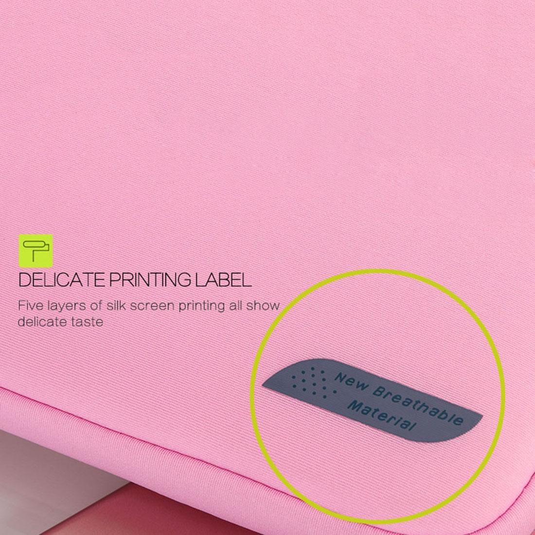 Portable Air Permeable Handheld Laptop Sleeve - 15.6 Inch - 41.5x30.0x3.5cm - Pink