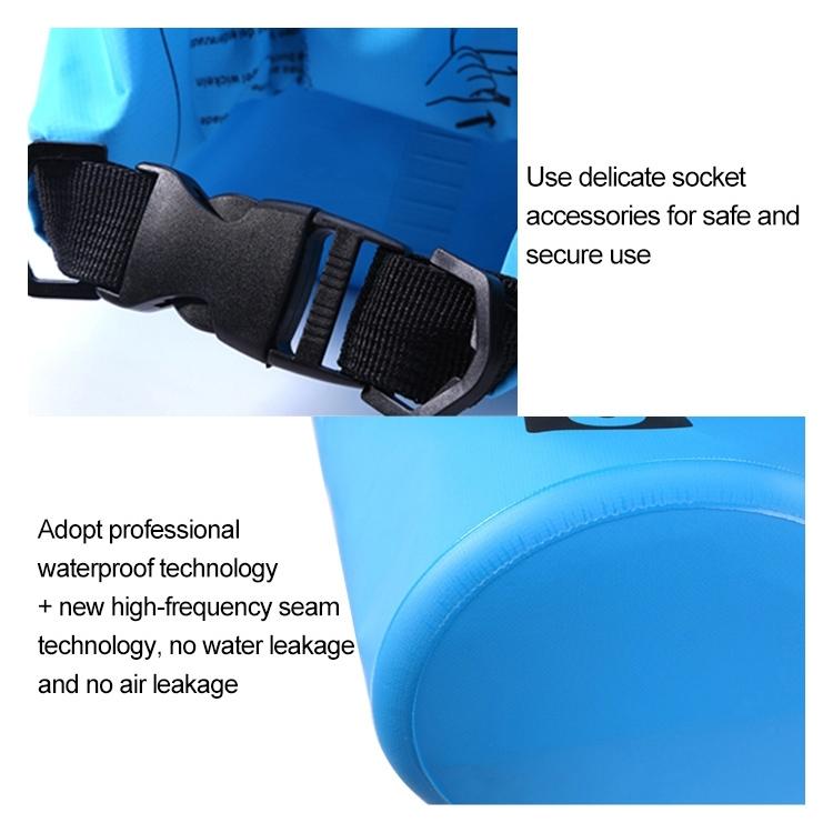 Waterproof Outdoor Dry Bag 2L Pvc Barrel Bag For Ultimate Protection - Pink