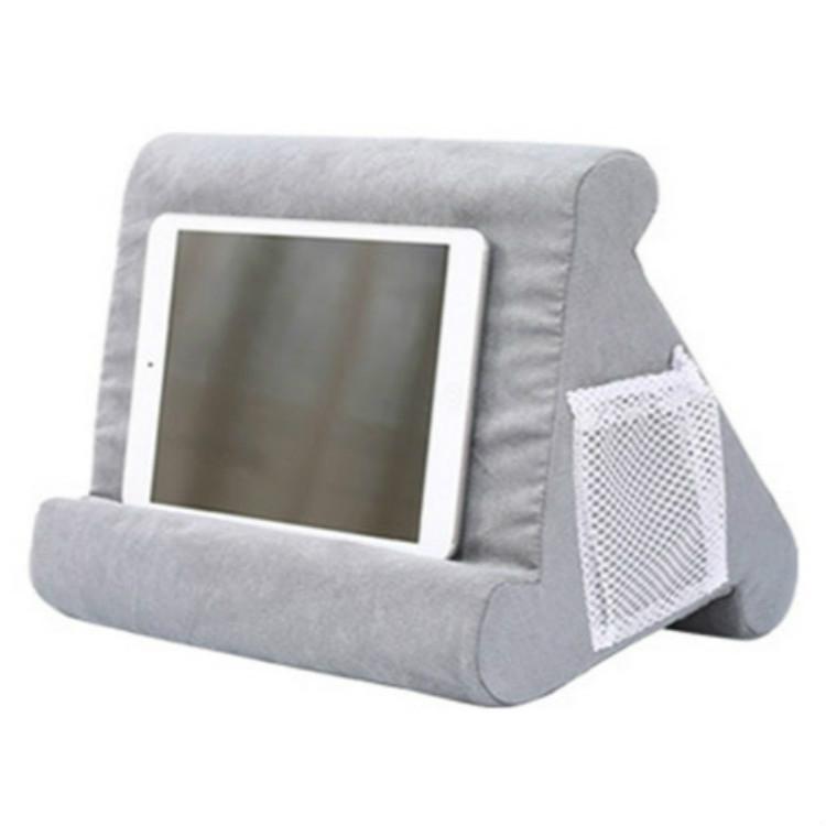 Versatile Laptop Rest Cushion with Cooling Pad - Grey
