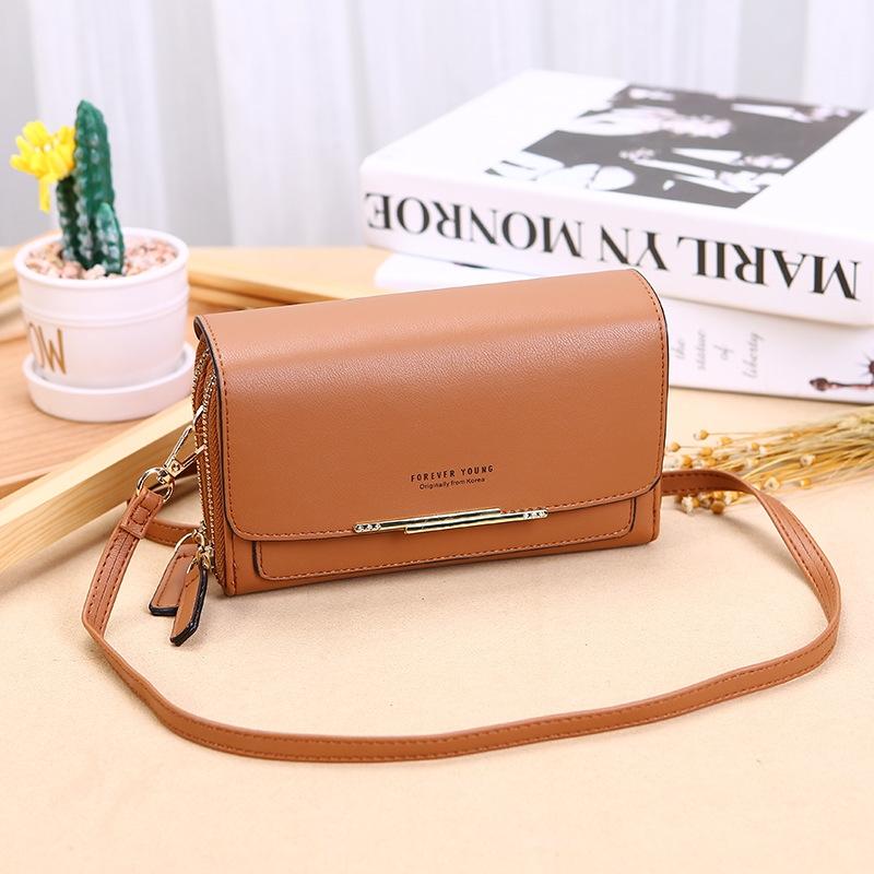 Large Capacity Multi Function Women Wallet - Brown
