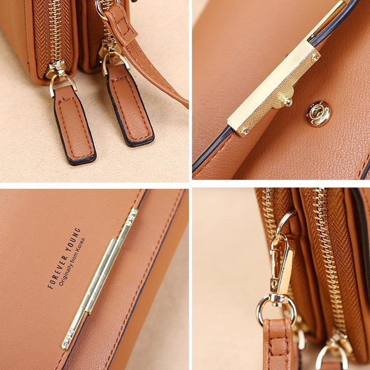 Large Capacity Multi Function Women Wallet - Brown