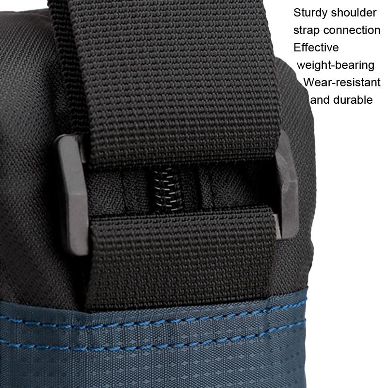 Waterproof Nylon Shoulder Bag For Men Outdoor Sports Leisure Gear - Light Blue