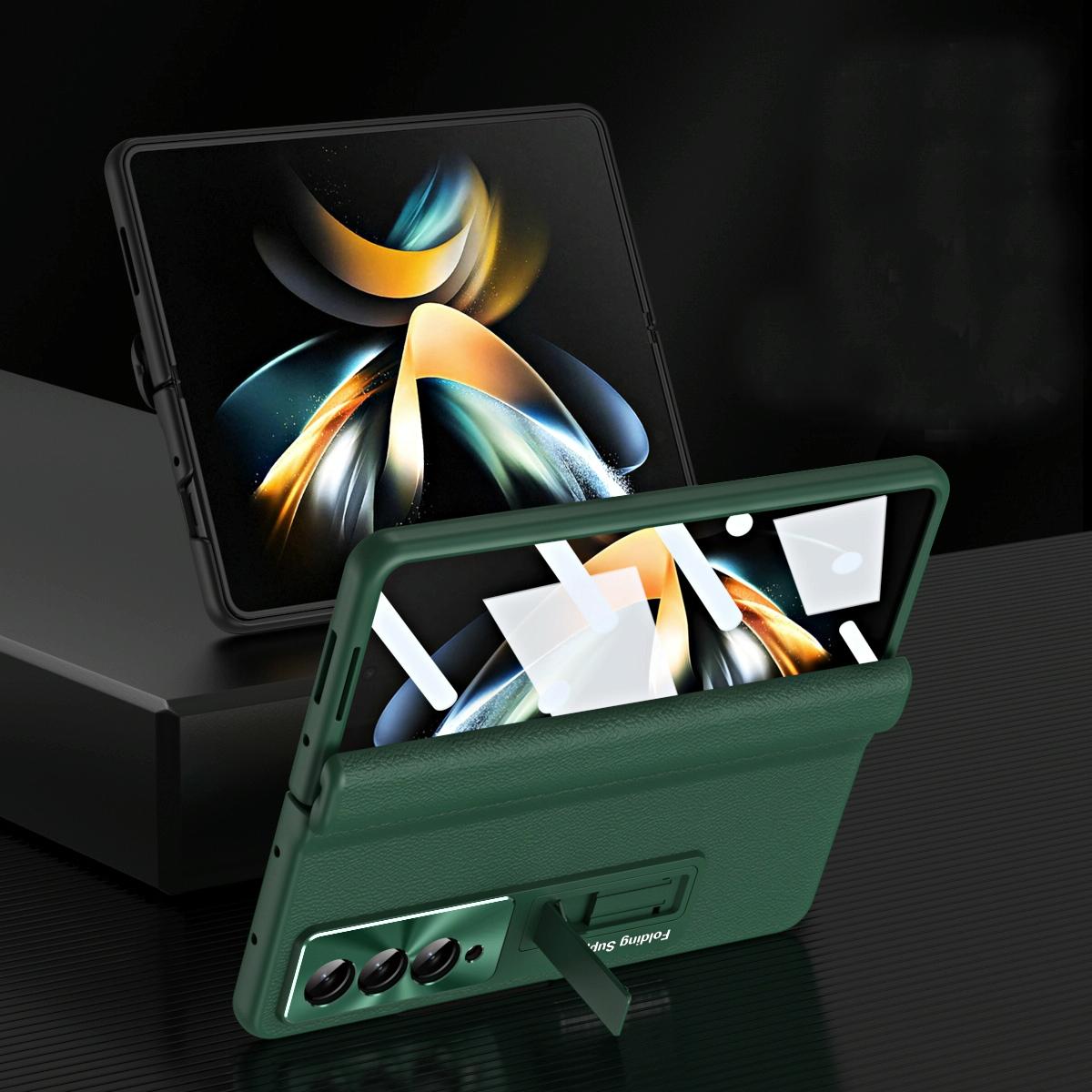 For Samsung Galaxy Z Fold4 5G Foldable Full Body Case - 360 Degree Folding - Green