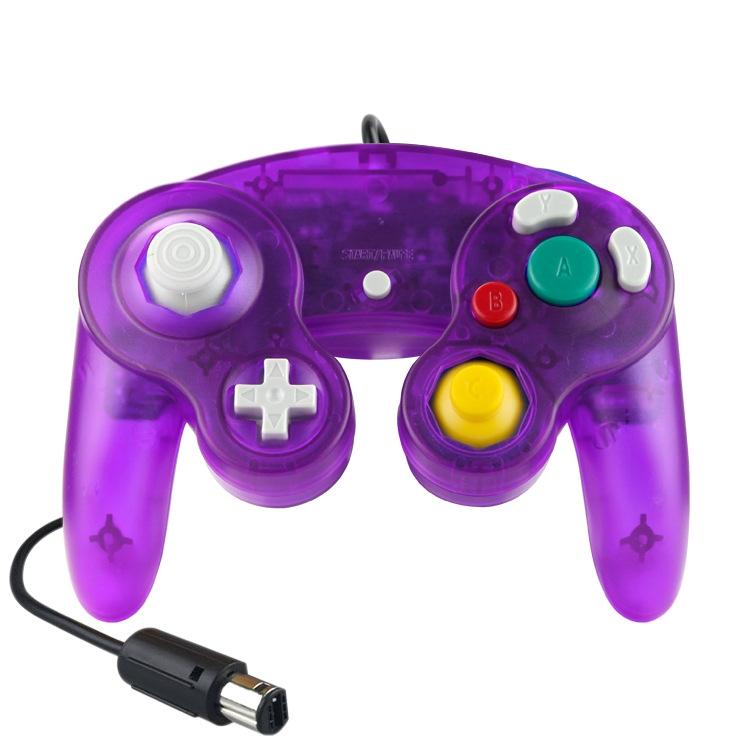 5 Piece Wired Game Controller for Nintendo Ngc - Transparent Yellow