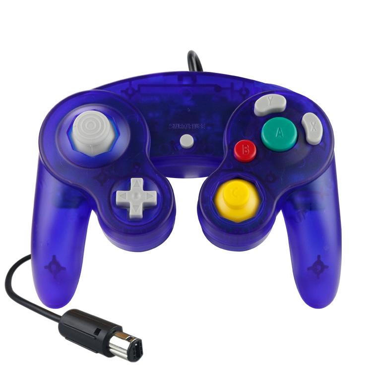 5 Piece Wired Game Controller for Nintendo Ngc - Transparent Yellow