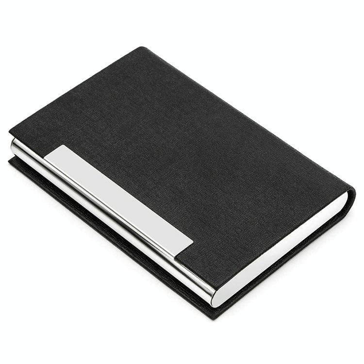 Stainless Steel Card Holder Sleek Business Accessory - Gray