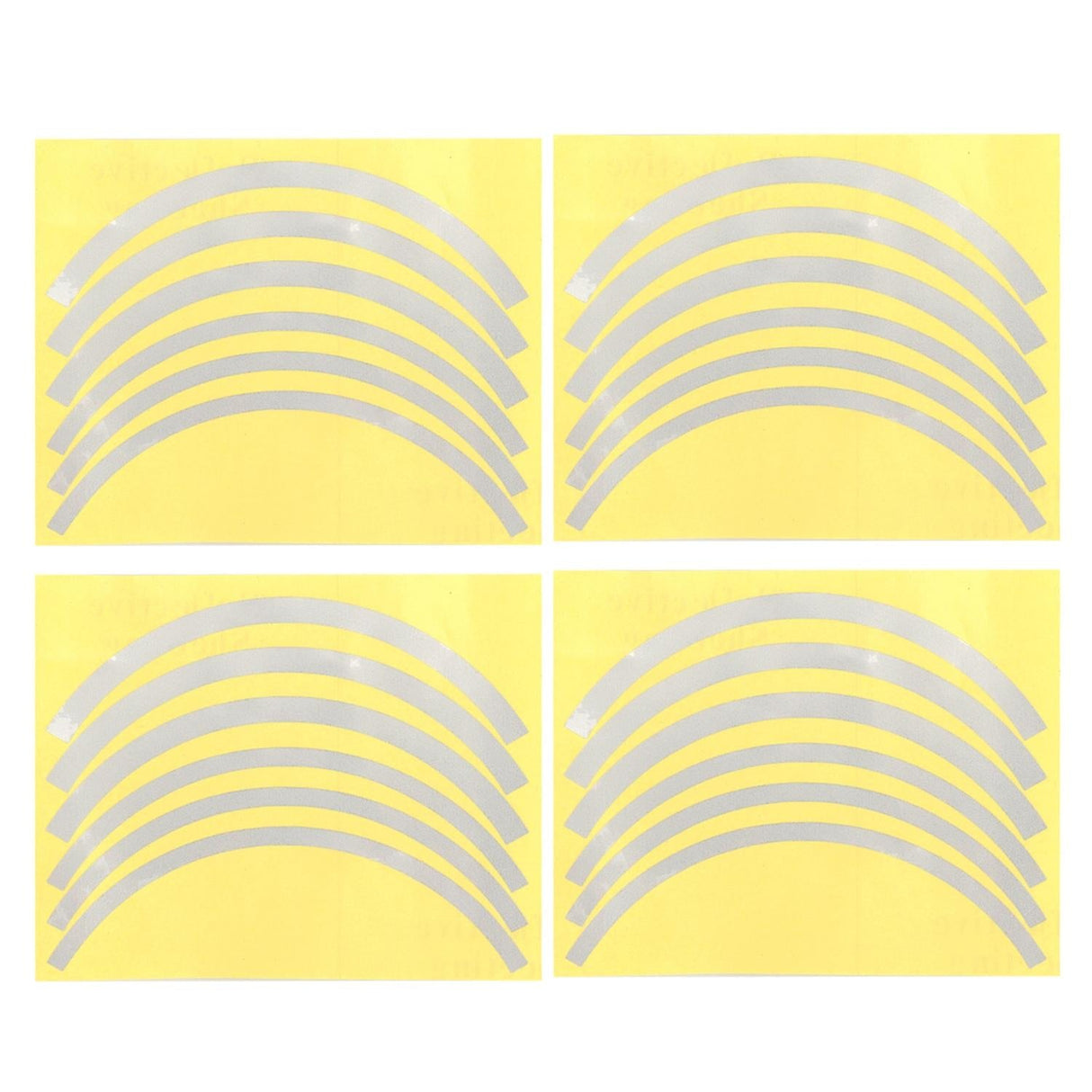 Blue Wheel Hub Sticker Set for Scooter / Bike / Electric Vehicle 2 Pcs - White