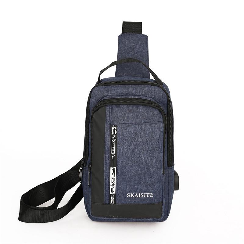 Men Crossbody Bag For Outdoor Sports Leisure - 2-Blue