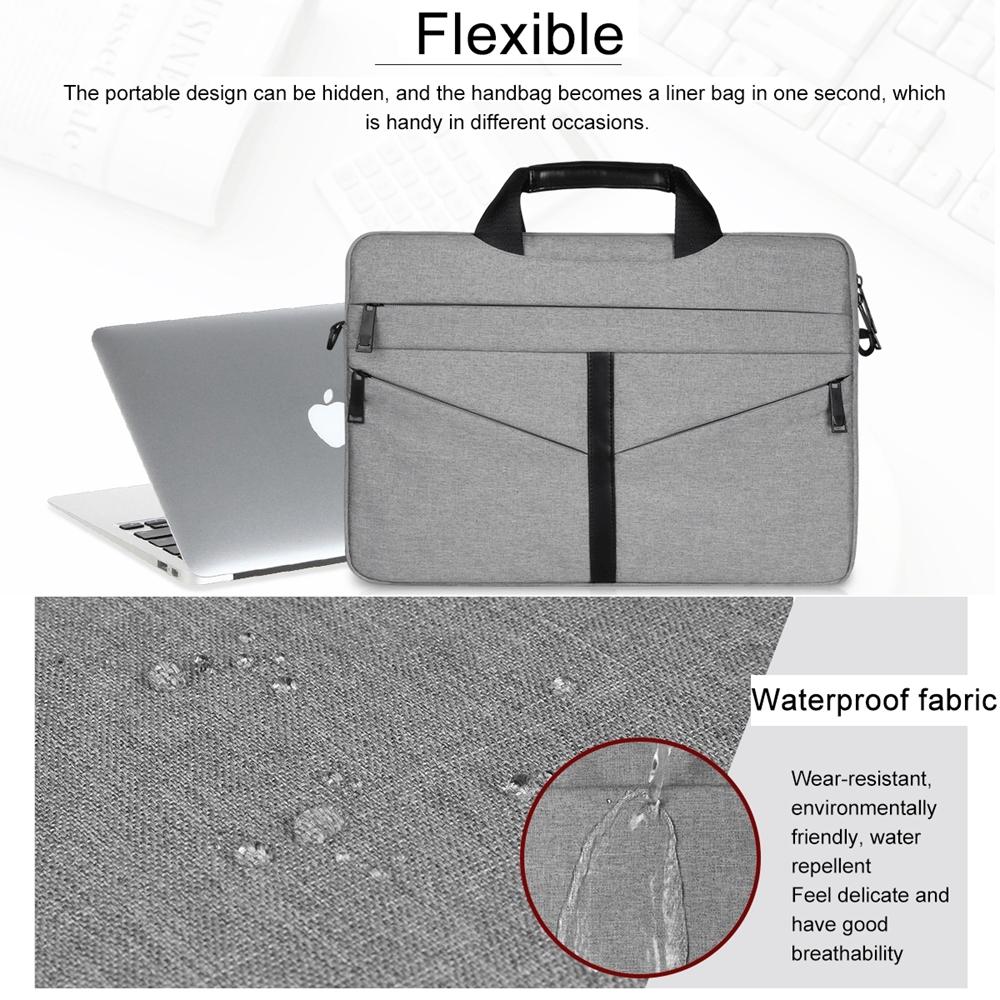 Stylish Zipper Laptop Bag with Shoulder Strap - Durable & Breathable - Pink