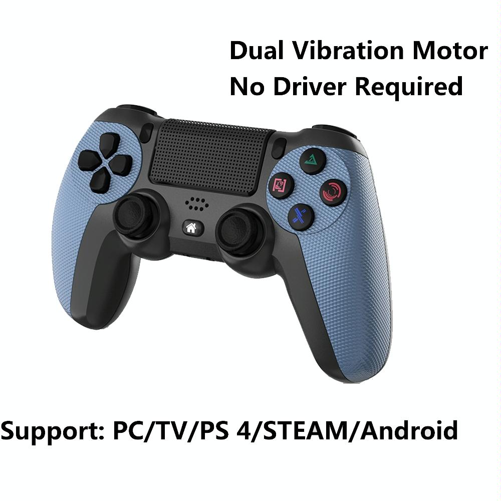 Wireless Bluetooth Gamepad Controller for Ps4 - Battle Gray with Light Bar - Mountain Blue