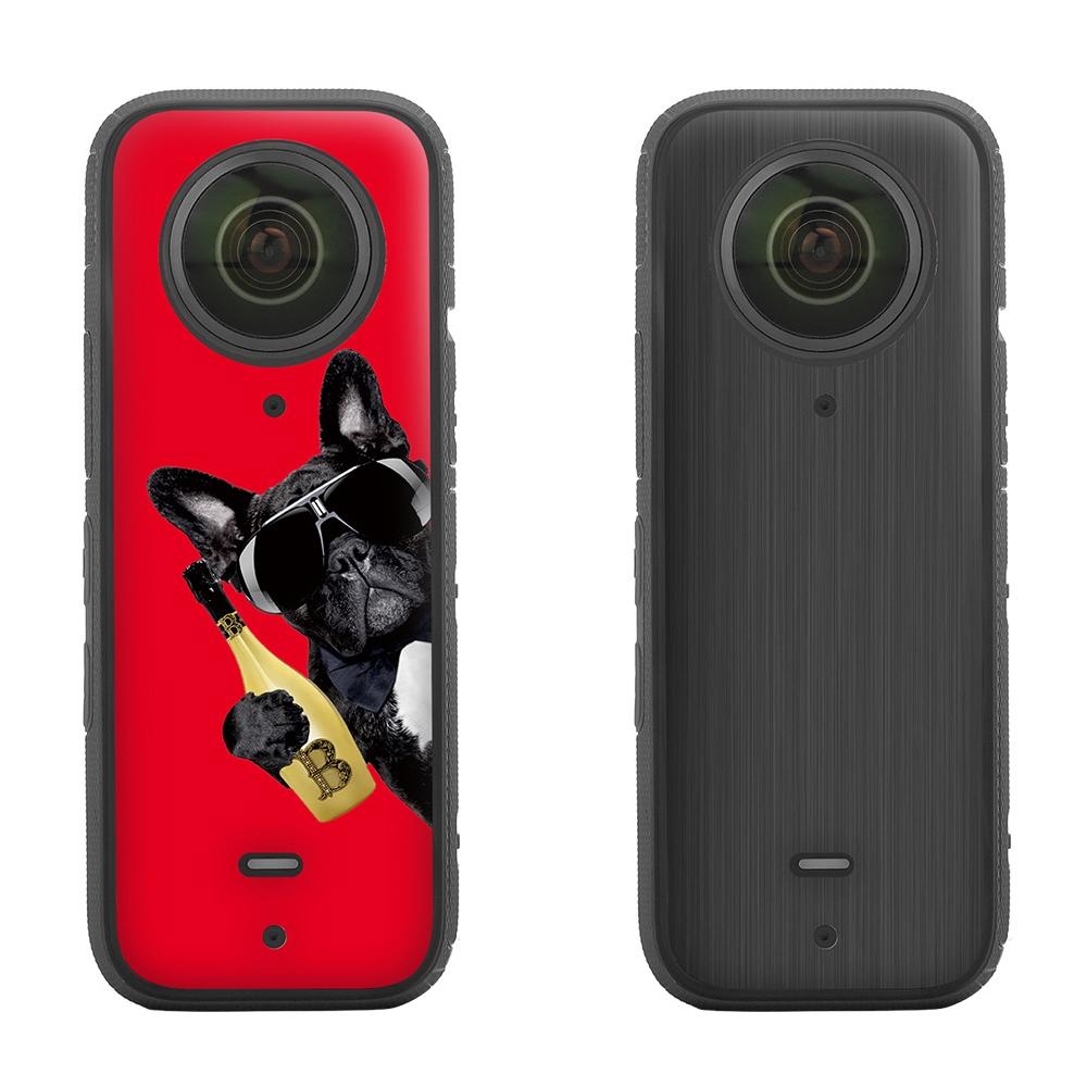 Protective Film Stickers for Dji Insta360 X3 Panoramic Camera - Carnival + Drawing Black
